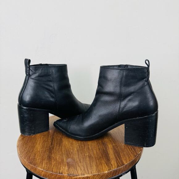 Treasure And Bond Freda Black Leather Bootie Women’s Size 8.5 - Picture 8 of 12